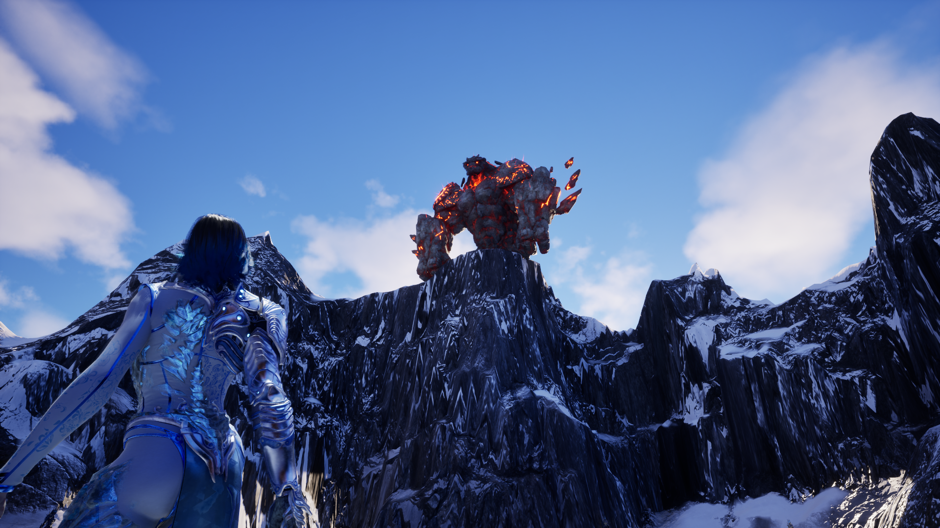 Akira boss encounter wide shot